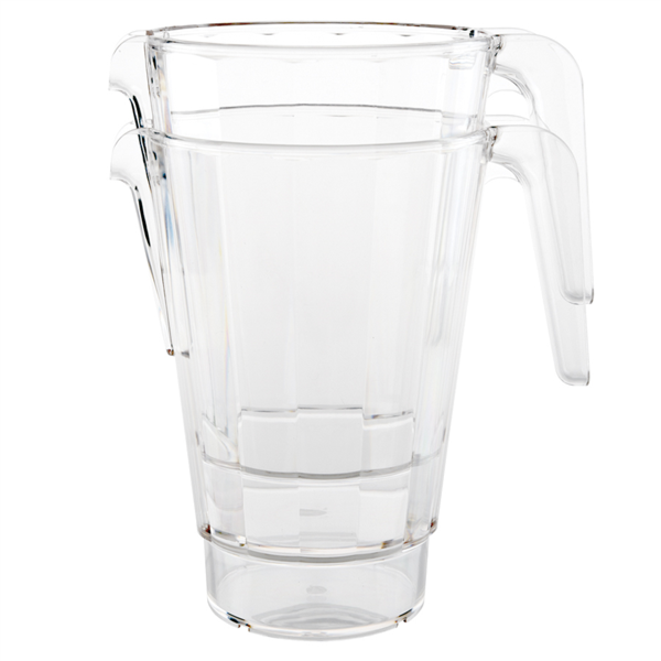 [216.38] Jarras Apilables 1500 Ml Ø 13,6/7,6x20 Cm Transparente Policarbonato (12 Unid.)