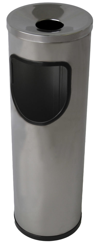 [899471] Papelera Cenicero Redonda 25l Acero Inoxidable Satinado Sanitarias
