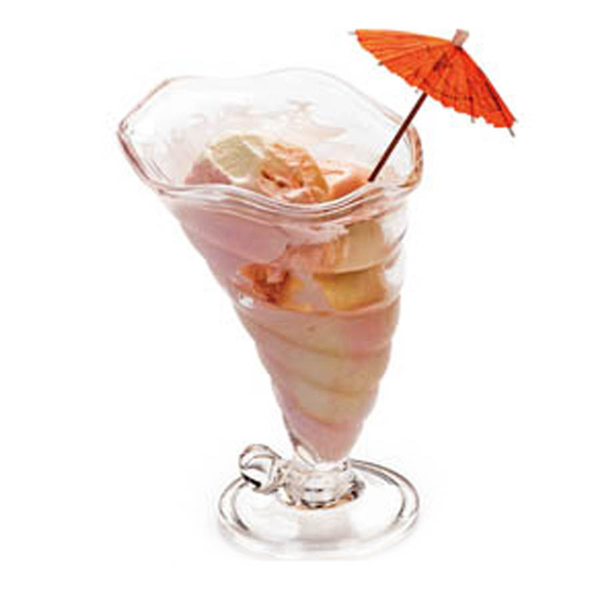 [193.00] COPAS HELADO 390 ML Ø 12,3/8,3x17,6 CM TRANSPARENTE POLICARBONATO (24 UNID.)