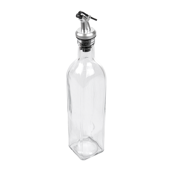 [233.90] Aceitera 500 Ml 5,7X5,7X26 Cm Transparente Cristal (4 Unid.)