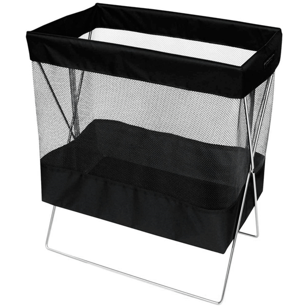 Cesta Almacenaje 41X27X51/39 Cm Negro Poliéster (1 Unid.)