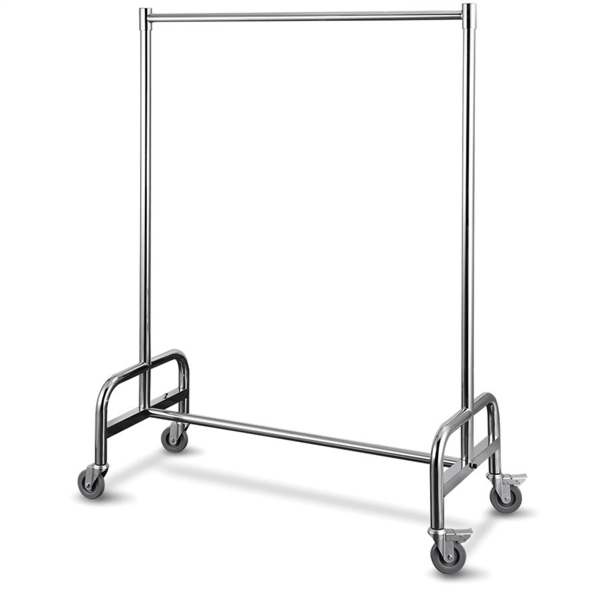 Mueble Vestuario Móvil 120X54X172 Cm Plateado Inox (1 Unid.)