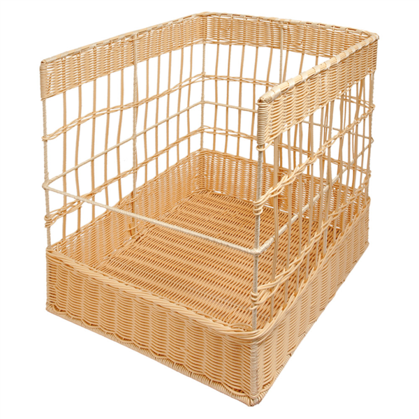 [145.52] Cesta Panadería Símil Mimbre 40X40X50 Cm Natural Pp (1 Unid.)