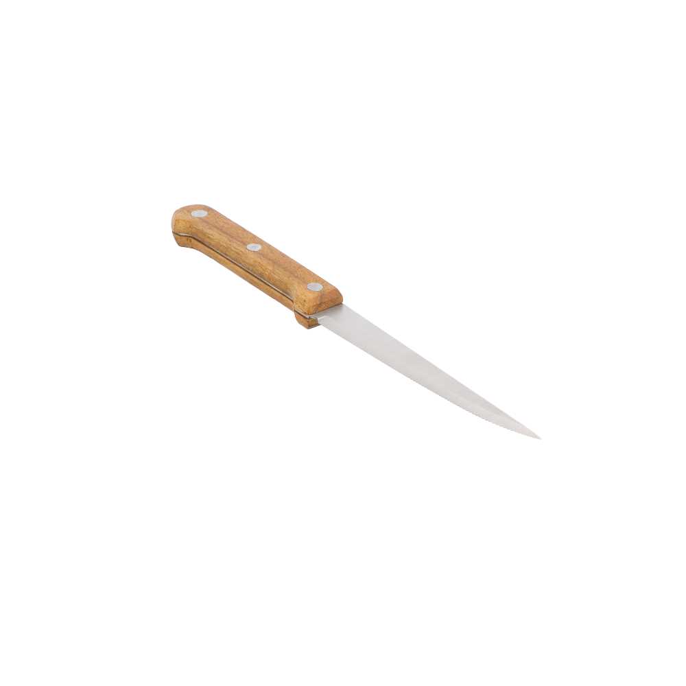 [225.36] CUCHILLOS DE CARNE 22/11,5 CM PLATEADO INOX (12 UNID.)