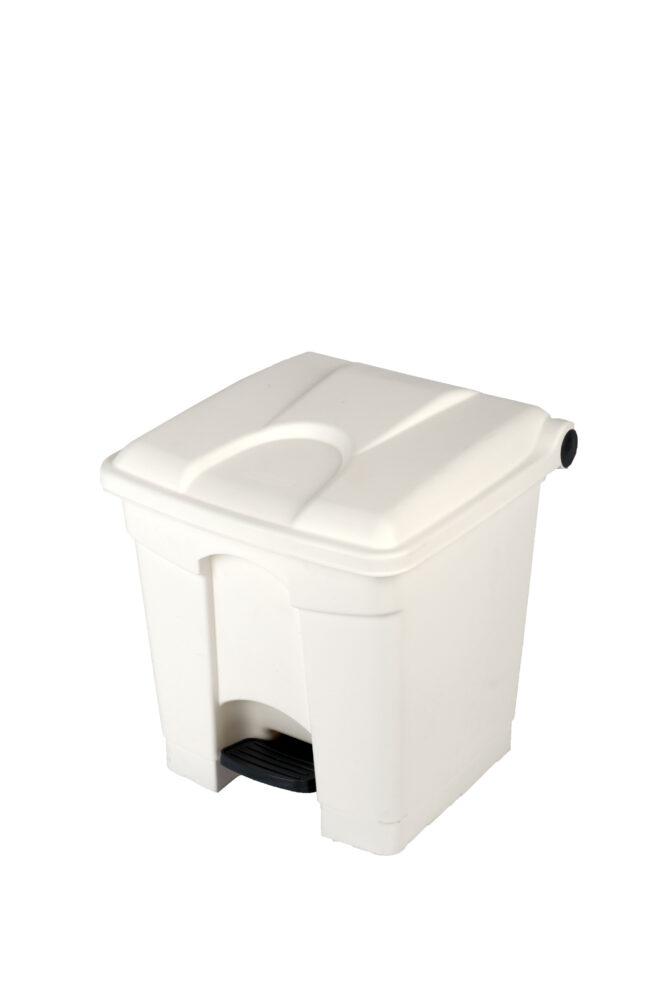 CONTENEDOR 30L TAPA BLANCA BLANCA COCINA