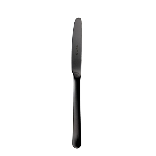 CUCHILLOS DE POSTRE 'OSLO' 20 CM NEGRO ACERO (12 UNID.)