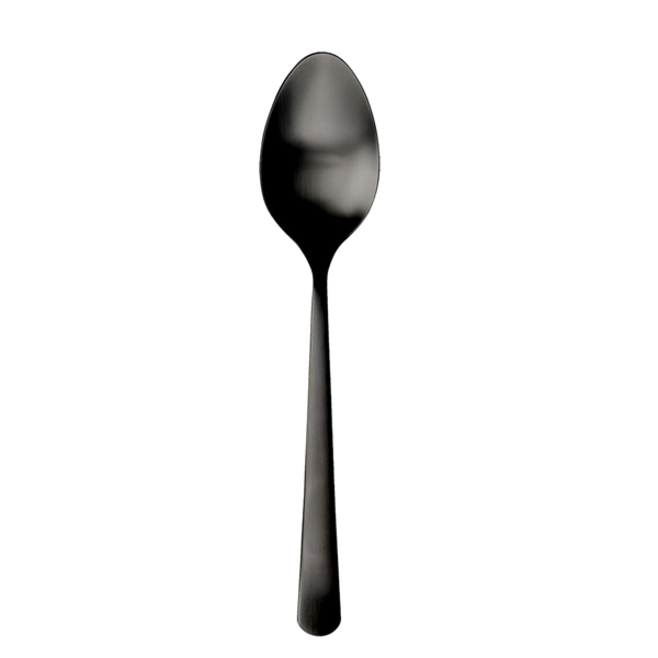 [260.79] CUCHARAS DE MESA 'OSLO' 21,1 CM NEGRO ACERO (12 UNID.)