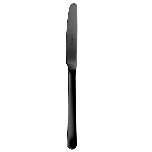 [260.81] CUCHILLOS DE MESA 'OSLO' 23 CM NEGRO ACERO (12 UNID.)