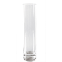 Decoración Gigante - Cilindro Ø 10X40 Cm Transparente Cristal (1 Unid.)