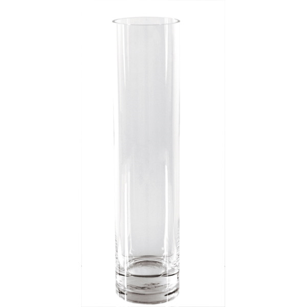 [116.65] DECORACIÓN GIGANTE - CILINDRO Ø 10x60 CM TRANSPARENTE CRISTAL (1 UNID.)