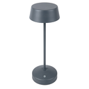 Lámpara Led Inalámbrica + Dimmer 4000 Mah Ø 11X32 Cm Gris Metal (1 Unid.)