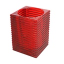LÁMPARAS DE SOBREMESA "MIRAGE" Ø 9x13 CM ROJO CRISTAL (6 UNID.)