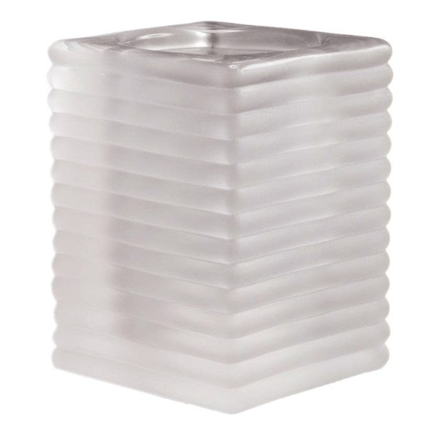 [146.66] LÁMPARA DE SOBREMESA "MIRAGE" Ø 9x13 CM GLASEADO CRISTAL (6 UNID.)
