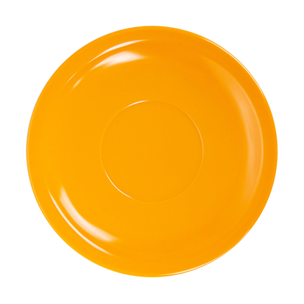 Platillos Café Ø 13,8 Cm Amarillo Melamina (12 Unid.)