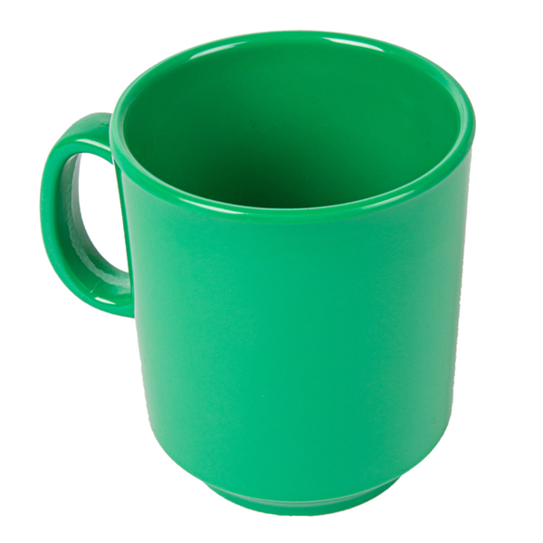 [197.66] Tazas Café 240 Ml Ø 8X9 Cm Verde Melamina (12 Unid.)