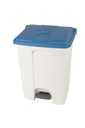 CONTENEDOR 70L TAPA BLANCA AZUL COCINA