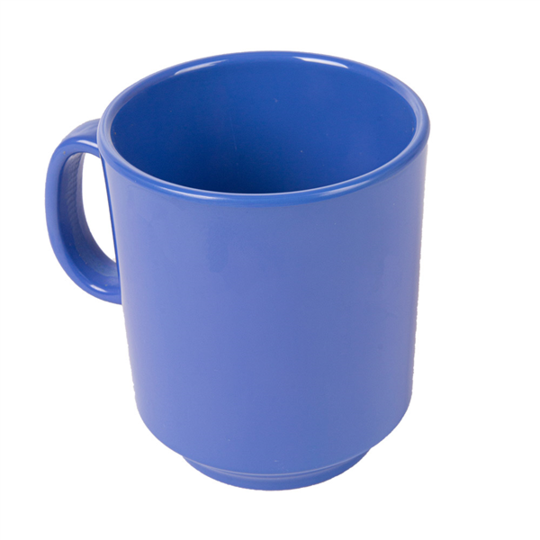 [197.67] TAZAS CAFÉ 'ASAMI WARE' 240 ML Ø 8x9 CM AZUL MELAMINA (12 UNID.)