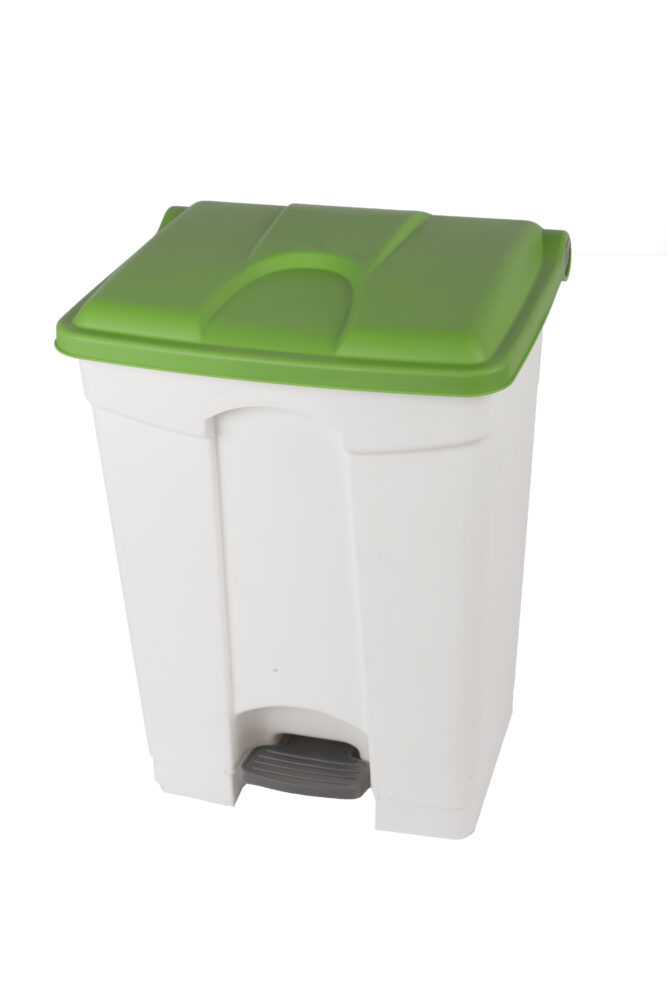 [8991091] Contenedor 70l Tapa Verde Blanco Cocina