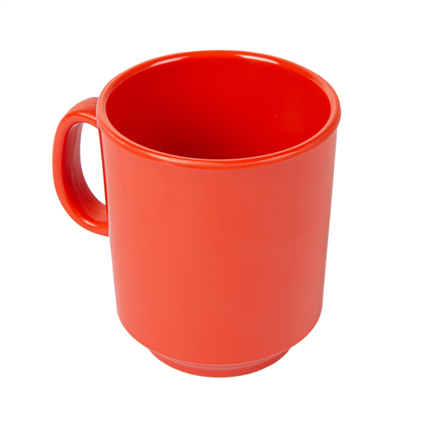 [197.64] TAZAS CAFÉ 'ASAMI WARE' 240 ML Ø 8x9 CM ROJO MELAMINA (12 UNID.)