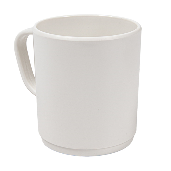 [197.63] TAZAS CAFÉ 'ASAMI WARE' 240 ML Ø 8x9 CM MARFIL MELAMINA (12 UNID.)