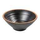 BOLES 'ASAMI WARE' 850 ML Ø18,4x7,5 CM NEGRO MELAMINA (12 UNID.)