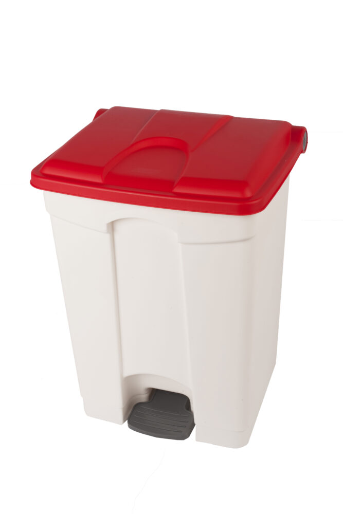 [8991093] Contenedor 70l Tapa Roja Blanca Cocina