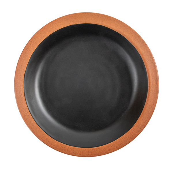 [225.85] Platos 'Asami Ware' 550 Ml Ø22,9X3 Cm Negro Melamina (12 Unid.)