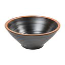 BOLES 'ASAMI WARE' 1100 ML Ø20,3x8,5 CM NEGRO MELAMINA (12 UNID.)