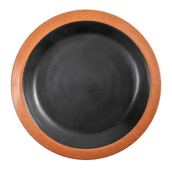 Platos 'Asami Ware' 650 Ml Ø25,4X3,4 Cm Negro Melamina (12 Unid.)