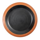 PLATOS 'ASAMI WARE' 650 ML Ø25,4x3,4 CM NEGRO MELAMINA (12 UNID.)