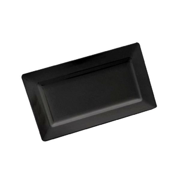 [216.95] BANDEJAS RECTANGULARES 'ASAMI WARE' 56x32x5,3 CM NEGRO MELAMINA (4 UNID.)