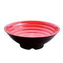 BOLES NEGRO/ROJO 'ASAMI WARE' 2800 ML Ø 29,2x10 CM MELAMINA (12 UNID.)