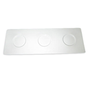 BASE 3 CAVIDADES 34,5x12 CM BLANCO PORCELANA (4 UNID.)