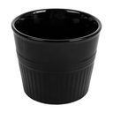 VASOS PARA FRITOS Ø10,3x9 CM NEGRO PORCELANA (6 UNID.)