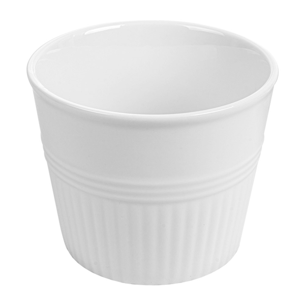 [260.53] VASOS PARA FRITOS Ø10,3x9 CM BLANCO PORCELANA (6 UNID.)