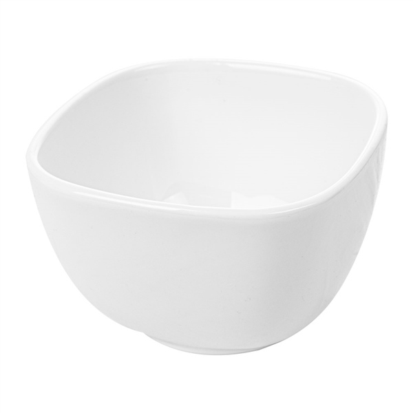 [164.05] BOLES CUADRADOS 700 ML 12,5x8 CM BLANCO PORCELANA (6 UNID.)