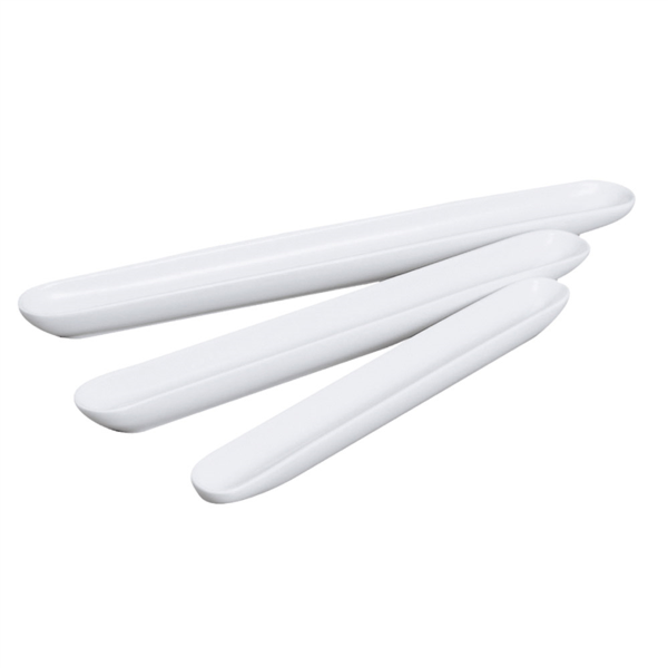 [124.78] RECIPIENTES OBLONGOS 41 CM BLANCO PORCELANA (4 UNID.)