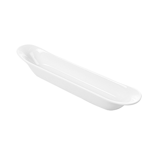 Recipientes Oblongos 21 Cm Blanco Porcelana (12 Unid.)