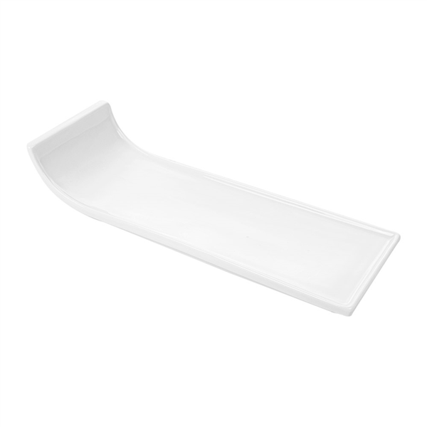 [216.45] PLATOS RECTANGULARES 30,5x10x6 CM BLANCO PORCELANA (4 UNID.)