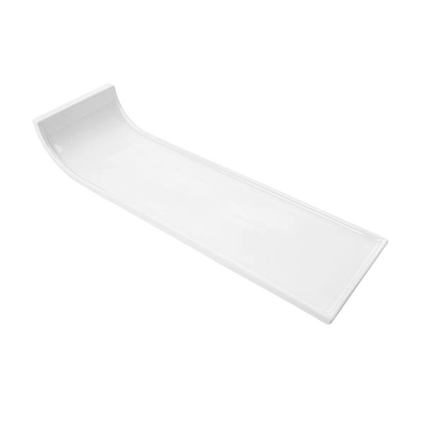 [216.46] PLATOS RECTANGULARES 36x11x6,7 CM BLANCO PORCELANA (4 UNID.)