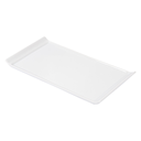 PLATOS RECTANGULARES 26x12,5x1,6 CM BLANCO PORCELANA (12 UNID.)