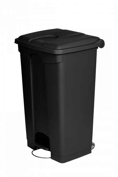 [8992113] CONTENEDOR 90L PLÁST. NEGRO RECICLADO SANITARIAS