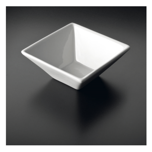 [405.93] BOLES CUADRADOS 17,5 CM BLANCO PORCELANA (12 UNID.)