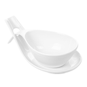 BOLES SOPA CON SALSERA 25,5x13x6,5 CM BLANCO PORCELANA (4 UNID.)
