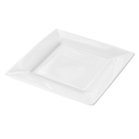 Platos Cuadrados 15X15 Cm Blanco Porcelana (48 Unid.)