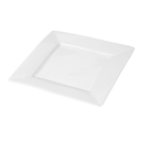 Platos Cuadrados 20X20 Cm Blanco Porcelana (24 Unid.)