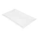 Platos Rectangulares 45X28 Cm Blanco Porcelana (6 Unid.)