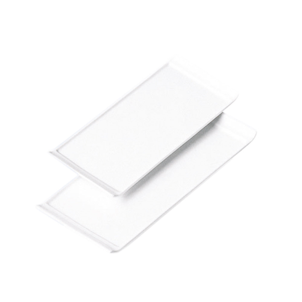 [131.93] PLATOS RECTANGULARES 33x22,5x1,8 CM BLANCO PORCELANA (12 UNID.)