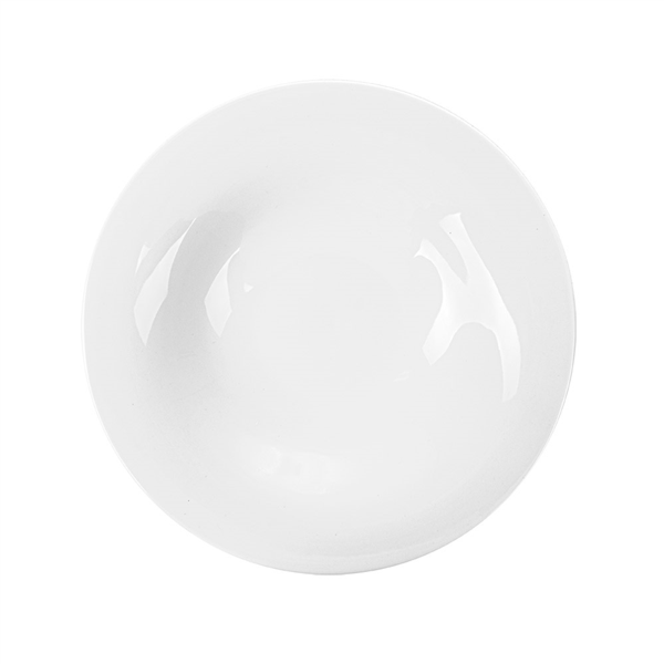 [126.80] PLATOS HONDOS Ø 33 CM BLANCO PORCELANA (12 UNID.)
