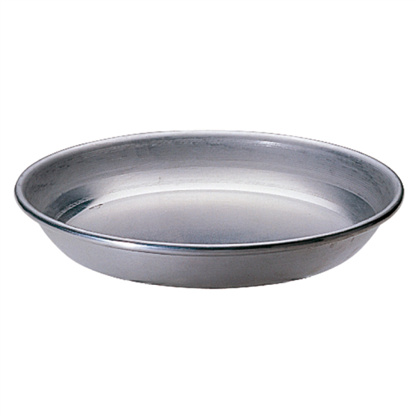 [428.51] FUENTE MARISCOS Ø 38x6 CM PLATEADO ALUMINIO (1 UNID.)